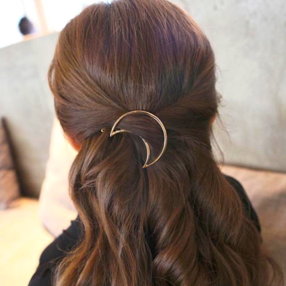 Celestial Style Barrettes Moon Stars - Picture 2 of 16